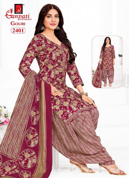 Gouri Vol 10 By Ganpati Heavy Cotton Printed Dress Material Wholesale Online